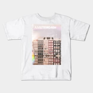 Vintage Amsterdam Poster | Places of the World Kids T-Shirt